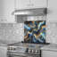 Dosseret en verre trempé Celestial Waves - Décoration murale de cuisine-556524115