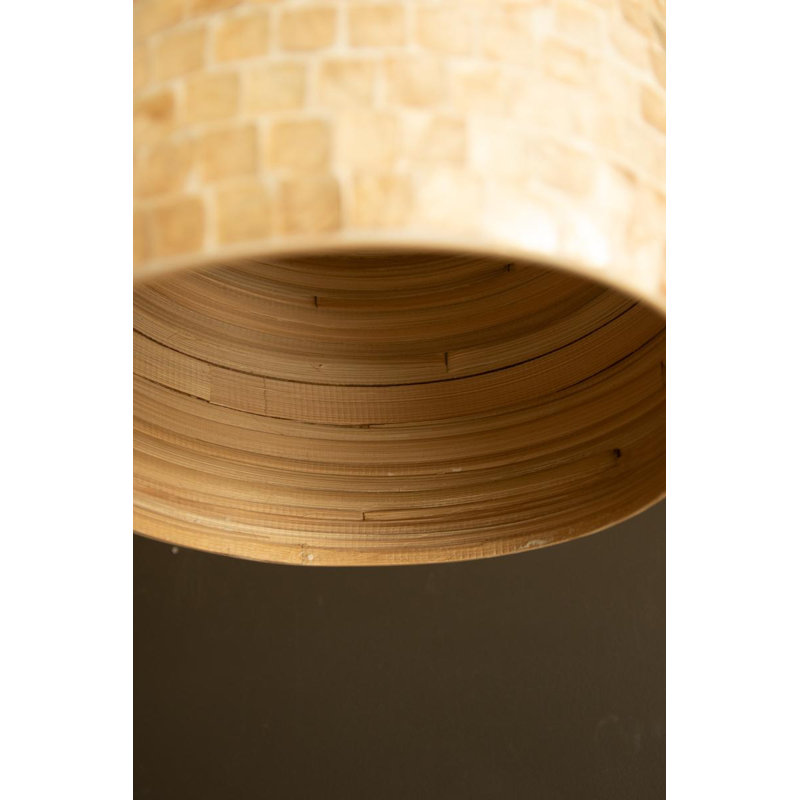 LUMINAIRE PENDENTIF EN BAMBOU SPUN AVEC COFFRET DÉTAIL # 1