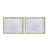 Large Rectangular Diptych Wall Art with Wooden Frame