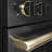 ZLINE Designer 30 in. Paramount Gas Range in Black Satin Steel with Black and Bronze Accents-119401006