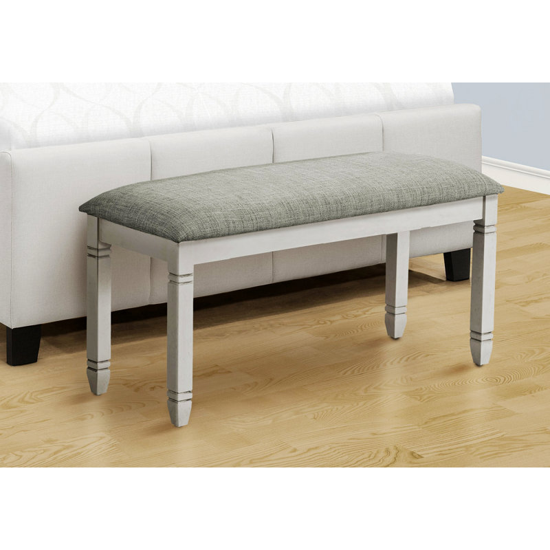 Banc rectangulaire, banc de salle à manger, banc rembourré pour entrée et chambre à coucher