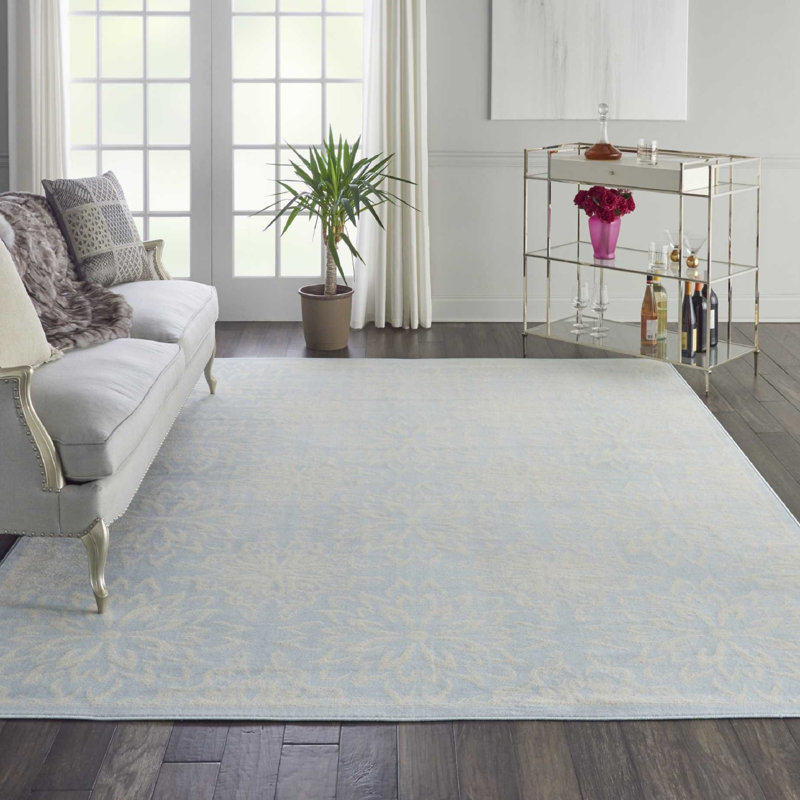 Yurig Floral Indoor Rug, Rectangle 5'3" x 7'3"