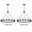 Trost 18 - Light 36" Antique Black Metal Round Chandelier