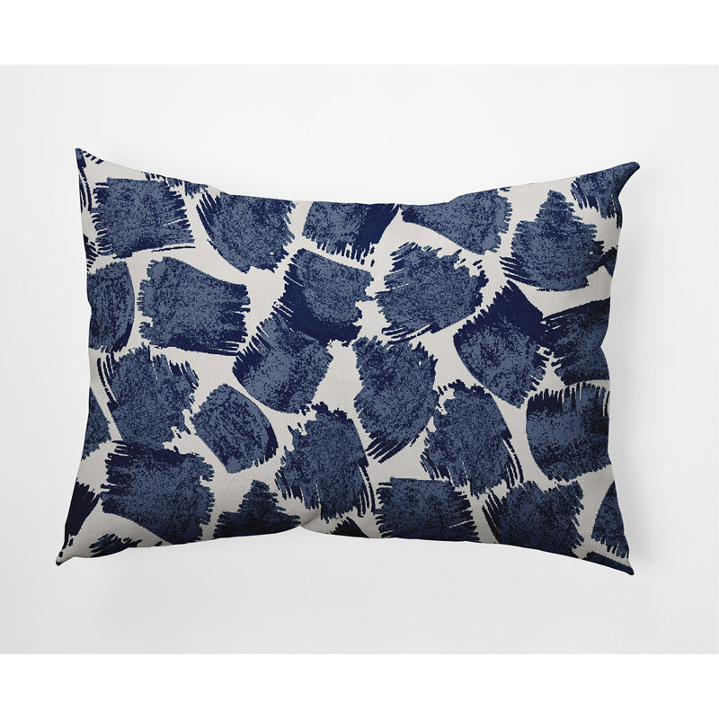 Reversible Throw Pillow, Blue