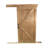 Finished Alder Wood Barn Door wtih Wooden Box Rail Sliding Hardware Set-102356068