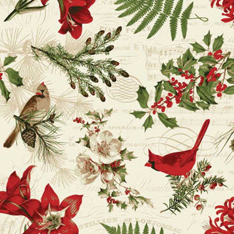  Nature Sings Cardinal Napkin Set of 4