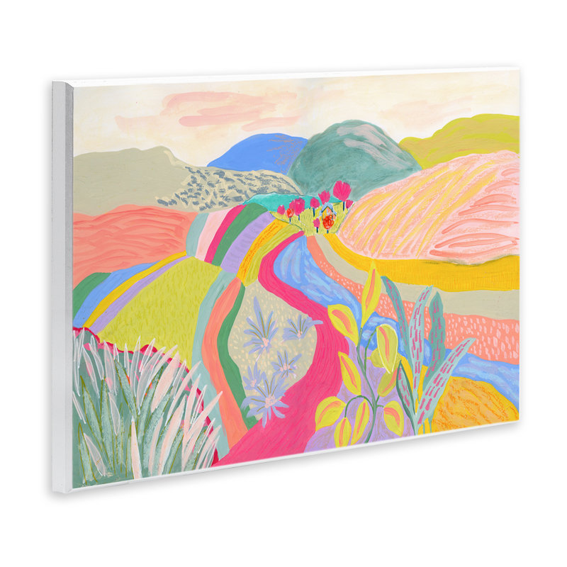 Art mural fantaisiste aux couleurs foncées de Suzanne Allard, H 10 po x l 15 po