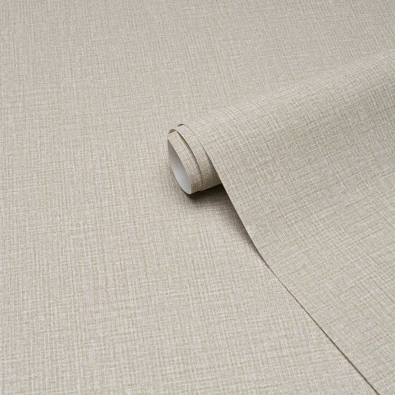 Papier peint en lin campagne, Gris