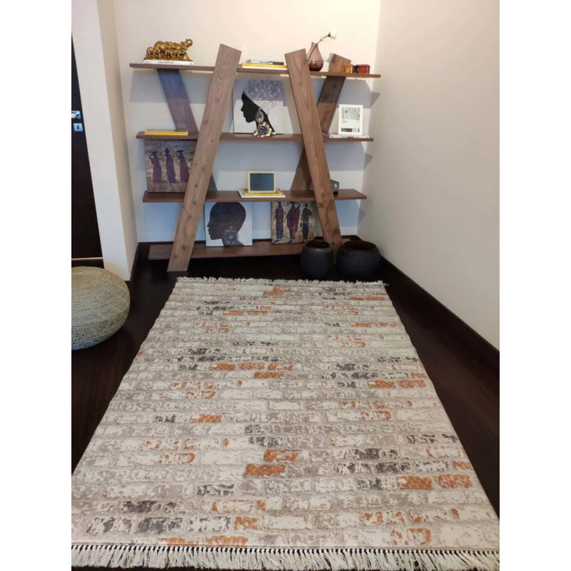 Tapis Masanao avec envers antidérapant, Carré 5 pi 3 po