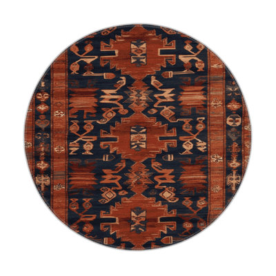 Turkish Brown Indoor and Outdoor Area Rug