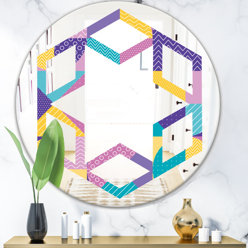 Miroir mural Hexagon Star, 31,5 po x 31,5 po