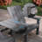 4-Piece Weather-Resistant HDPE Adirondack Chair With Side Table-1984222980