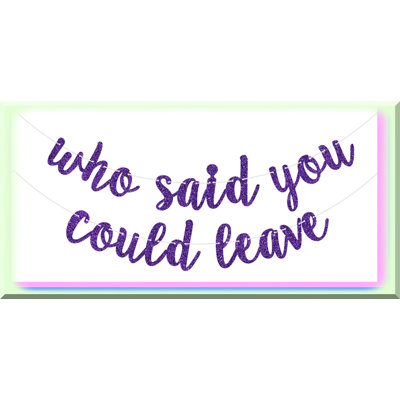 17th Birthday Glitter Banner