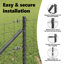 Vidaxl Welded Wire Fence With 7 Spike Posts Steel-114858143-114858140