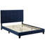 Lit plateforme capitonné en velours performance Melanie de Modway-508170948-509486773