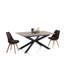 Loiselle Extendable Metal Base Dining Table-10239750