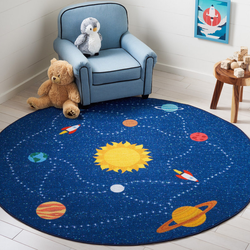 Tapis Chatham Kids Playhouse 200 Performance lavable à la machine, Rond 5 pi