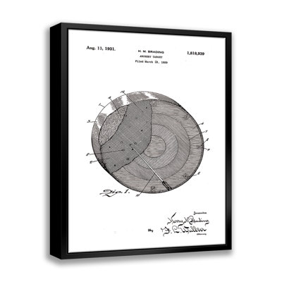 Archery Target Patent-Giclee On Canvas With Float Frame_ -  ATX Art Group LLC, SPH-CVS-FL-24646_16x20