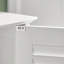 Armoire de salle de bain sous le lavabo avec 2 portes à volets, blanc