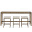 Console Brindle avec tabourets