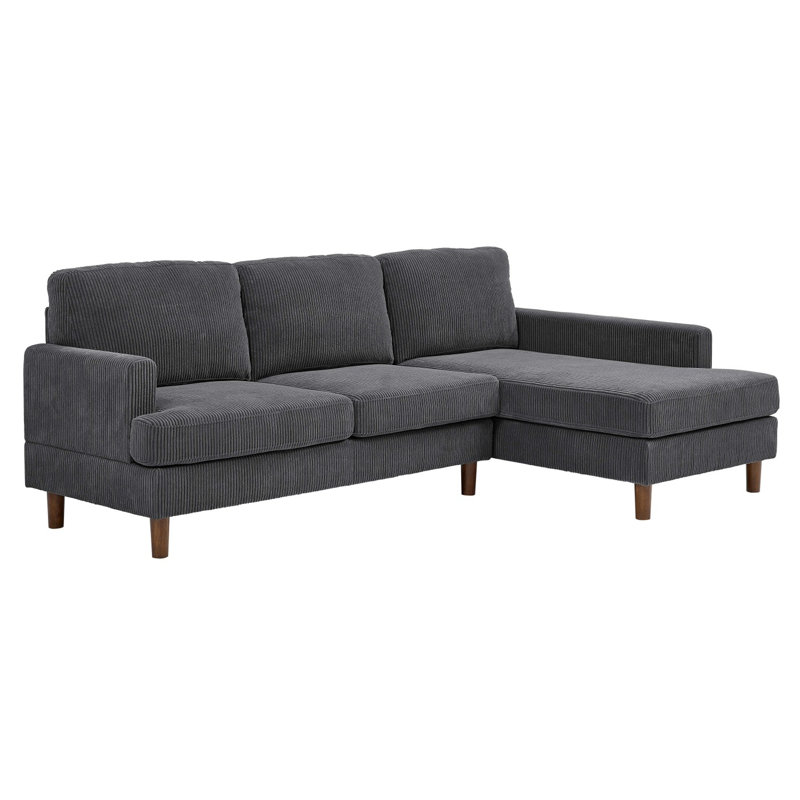 Prado 97" Wide Sofa & Chaise With Solid Wood