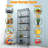 Orizaba 6 Tier Adjustable Wire Shelving Unit Organizer Steel Storage Rack w/ Hooks, Leveling Feet-1048856771