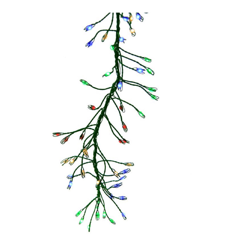  LED Micro Dot/Fairy Multicolored 200 ct String Christmas Lights 5.5 ft.