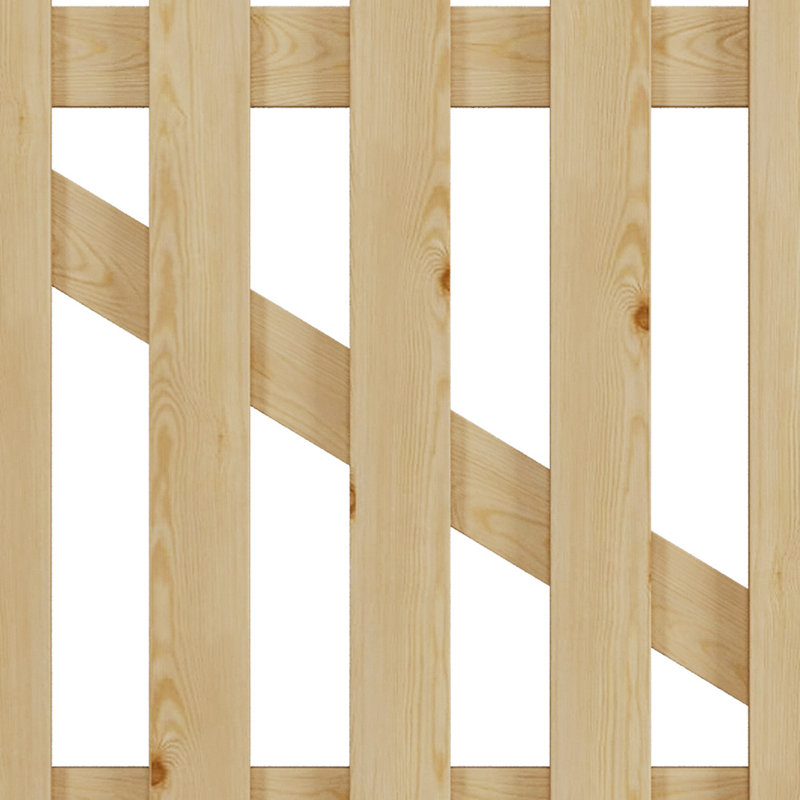 Wood Gate, Yellow, 90cm H x 90cm W