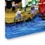 « red voiles folk art seaside », reproduction sur toile tendue-32714288