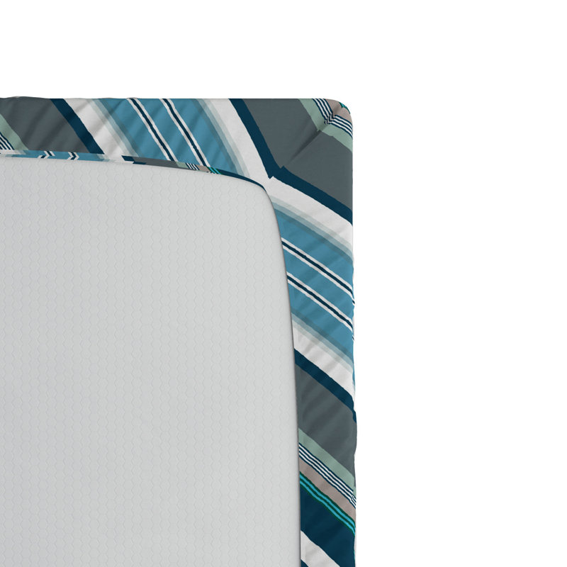Microfiber Striped Fitted Sheet, Full/Double Fitted Sheet
