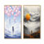 «Sky Is The Limit Woman Motivation IV» - ensemble de salon mural Motivation Wall Art-102572545-102572542