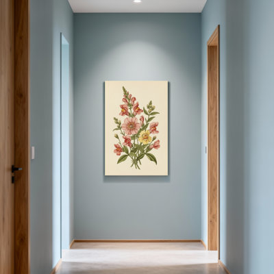 Bouquet de plantes et de fleurs avec fleurs roses et jaunes