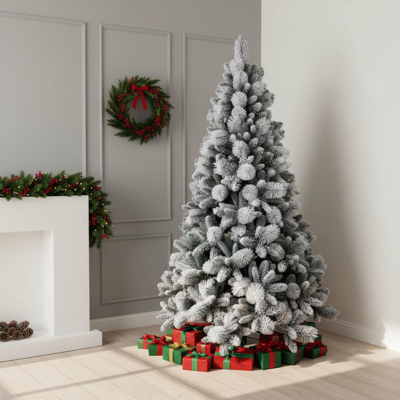 Lighted Artificial Christmas Tree, 6 ft.