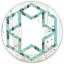 Miroir mural hexagonal étoile en brésilien-45626227-122498846