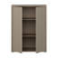 Modern minimalistic cabinet unit with 2 doors and 2 internal shelves, engineered wood, 74.5 cm W x 99.1 cm H x 41.5 cm D-124889368