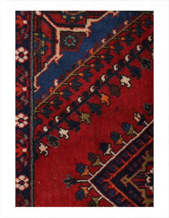 Fine Hand Knotted Persian Joshaghan 2'7" x 2'9"