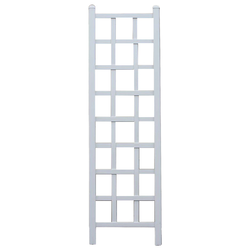 75'' H x 22'' W Polyvinyl Chloride (PVC) Classic Grid Trellis