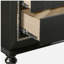 Metallic Grey Nightstand with 2 Drawers