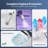 CRESTLE Smart Toilet with Bidet, Elongated, Auto Open/Close Lid, ECO Mode, UV Sterilization, Pre-Misting, 1.2 GPF Auto/Backup Flush with 1000g MaP Score, Warm Wash/Dryer, Heated Seat, Night Light, Remote Control
