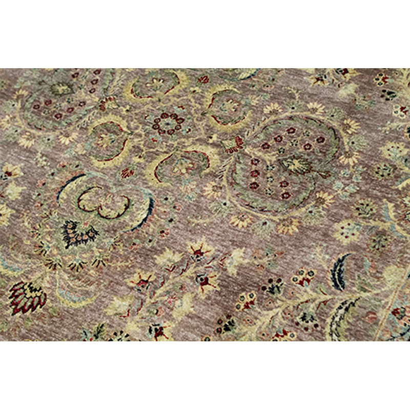 Wool Oriental Area Rug in Brown