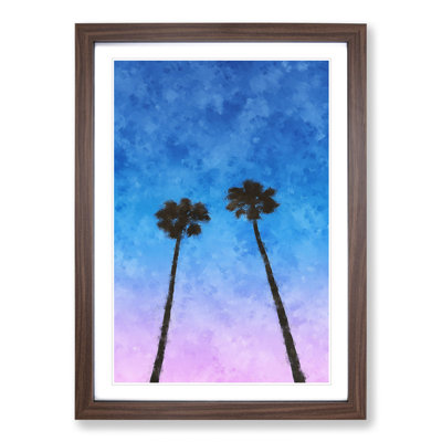Two Palm Trees - Framed Print