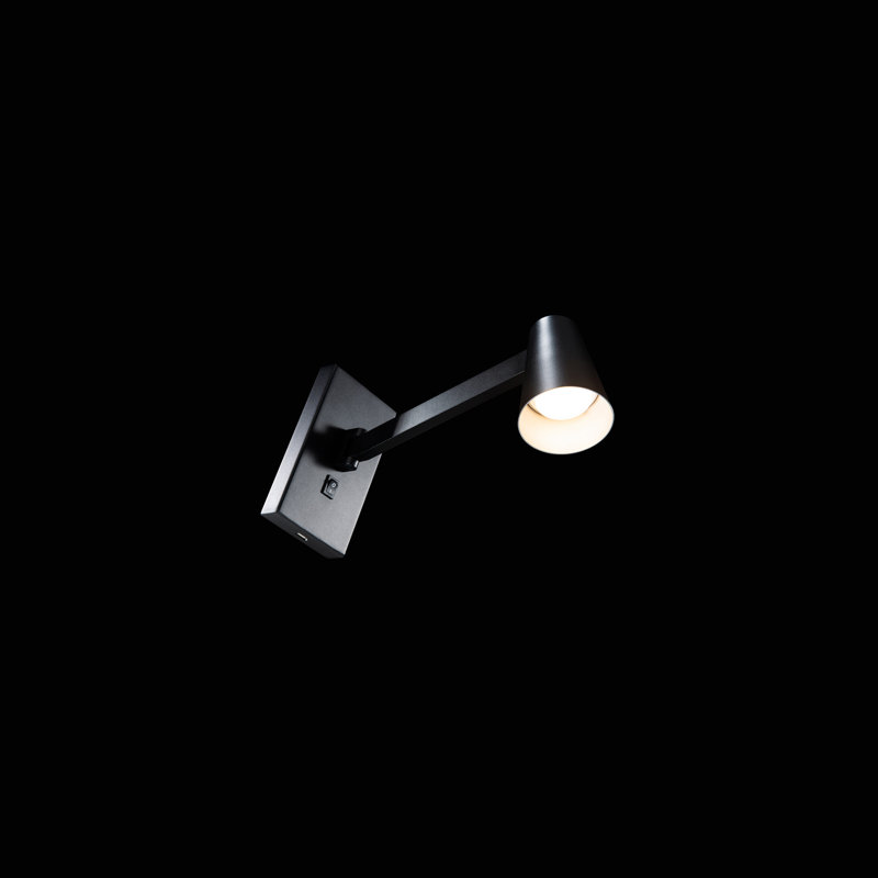 Grisham Aluminum LED Spotlight, Black/Silver