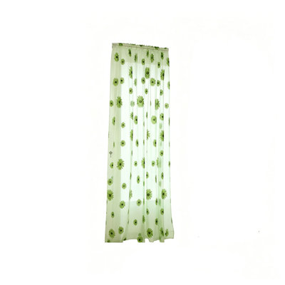 Rideaux transparents imprimés à motif de tournesol en voile à motif de moustiquaire à l'épreuve des moustiques