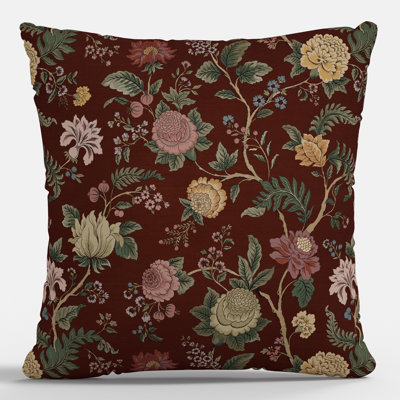 Coussin décoratif d'intérieur à motif floral Melinda