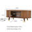 Coffee Table With Charging Station,Sliding Tambour Door & Storage-1705520982