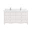 60" Solid Wood Sink Vanity  With 1' Artificial Stone Top-439160358