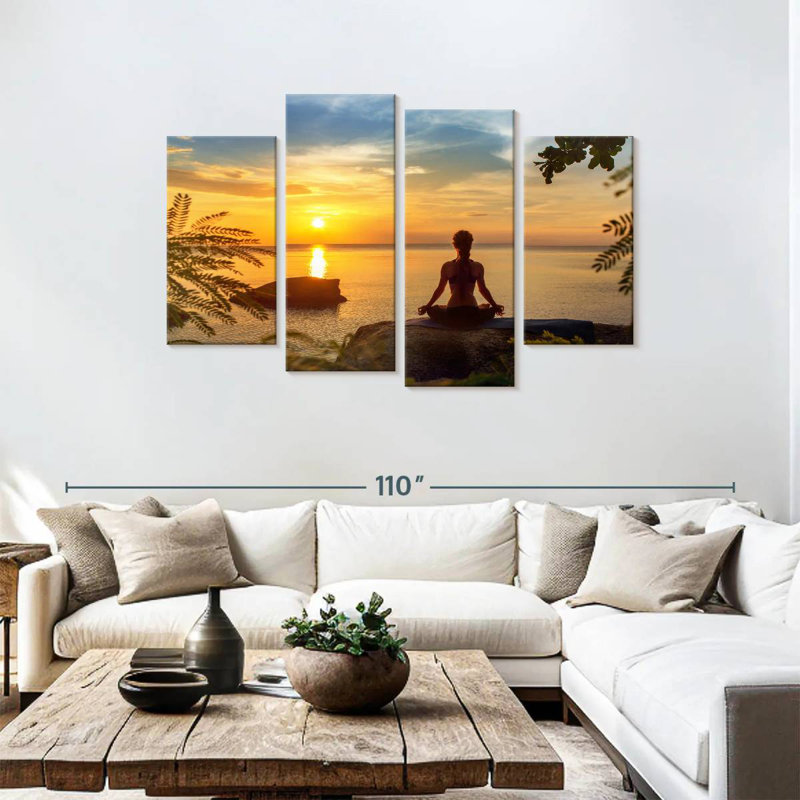 Kerrick Sunset Yoga, H 48 po x l 75 po