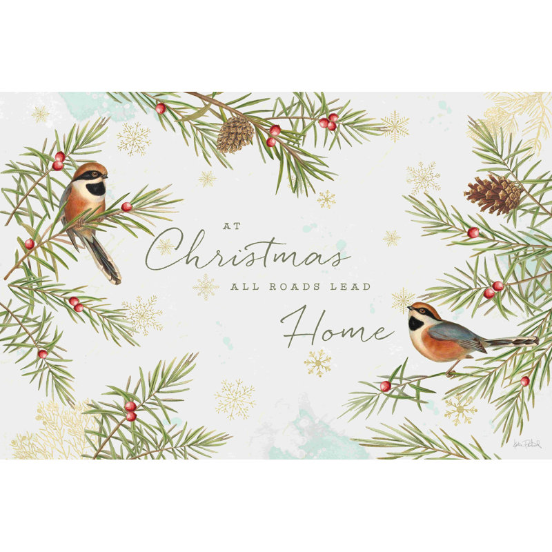 «Christmas Tradition I», reproduction sur toile tendue, H 12 po x l 18 po