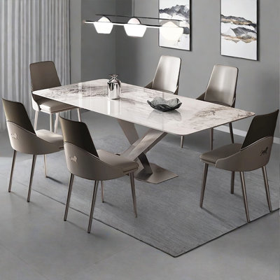 Minimalist Italian rectangular dining table