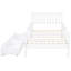 Lit plateforme simple en bois avec garde-corps et rangement - White Temptation Additions-910142323-910142322